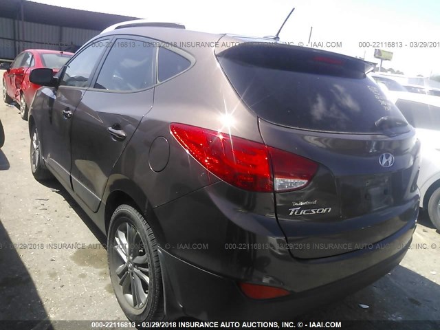 KM8JU3AGXEU847044 - 2014 HYUNDAI Tucson GLS/LIMITED/SE BROWN photo 3