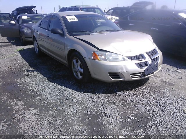 1B3EL46X56N267009 - 2006 DODGE STRATUS SXT GOLD photo 1