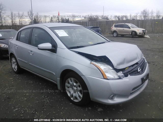 3N1AB6AP8CL768428 - 2012 NISSAN SENTRA 2.0/2.0S/SR/2.0SL SILVER photo 1