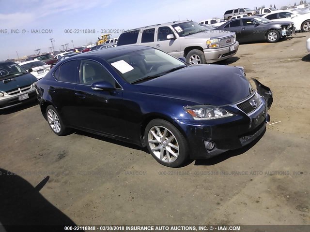 JTHCF5C20B5052206 - 2011 LEXUS IS 250 海军蓝 照片 1