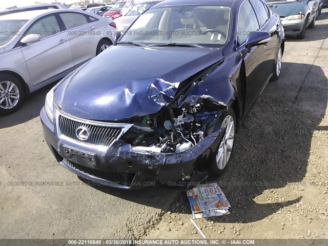 JTHCF5C20B5052206 - 2011 LEXUS IS 250 海军蓝 照片 6
