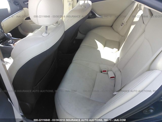 JTHCF5C20B5052206 - 2011 LEXUS IS 250 海军蓝 照片 8