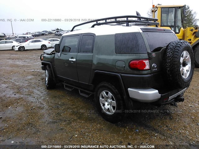 JTEBU4BF2AK070641 - 2010 TOYOTA FJ CRUISER GREEN photo 3