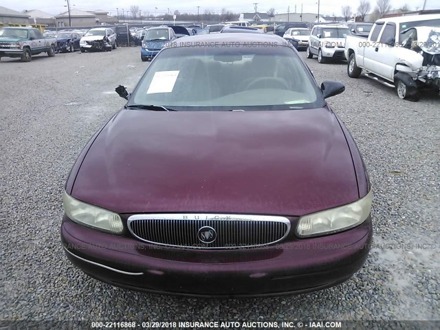 2G4WS52M8X1550722 - 1999 BUICK CENTURY CUSTOM MAROON photo 6