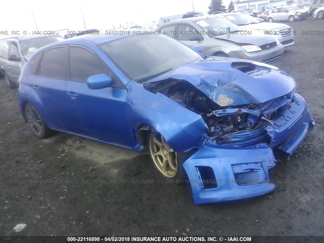 JF1GR7E64BG808006 - 2011 SUBARU IMPREZA WRX BLUE photo 1