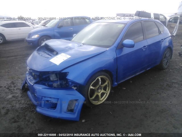 JF1GR7E64BG808006 - 2011 SUBARU IMPREZA WRX BLUE photo 2