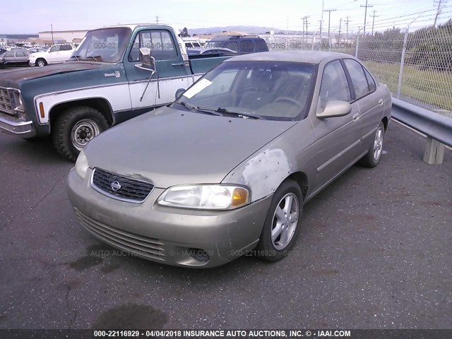 3N1CB51DXYL344961 - 2000 NISSAN SENTRA XE/GXE BROWN photo 2