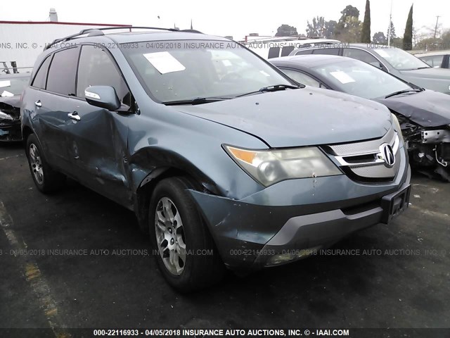 2HNYD28478H542451 - 2008 ACURA MDX TECHNOLOGY BLUE photo 1