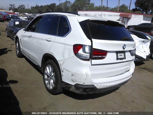 5UXKR0C54G0S88295 - 2016 BMW X5 XDRIVE35I WHITE photo 3