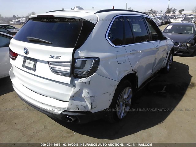 5UXKR0C54G0S88295 - 2016 BMW X5 XDRIVE35I WHITE photo 4