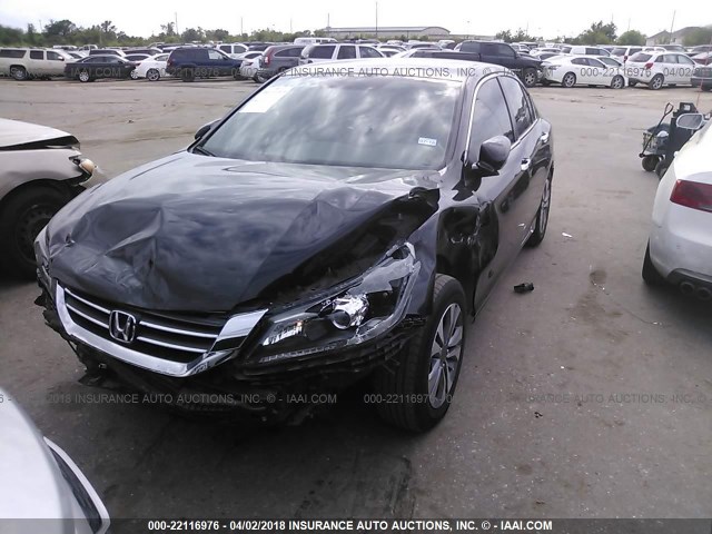 1HGCR2F37EA249656 - 2014 HONDA ACCORD LX BLACK photo 2