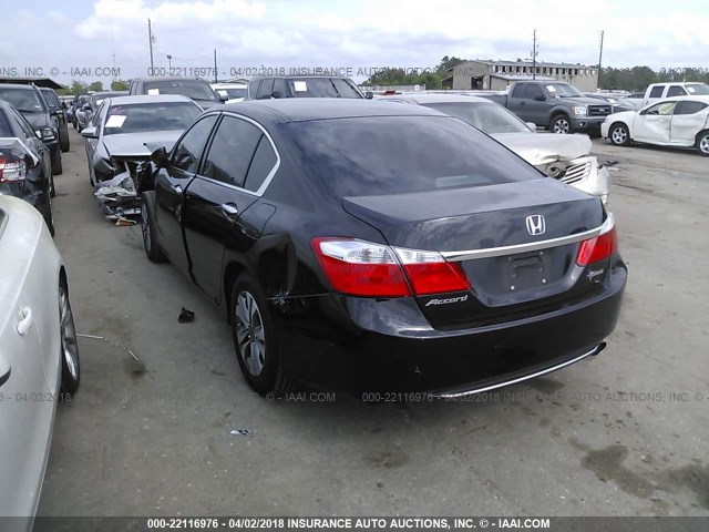 1HGCR2F37EA249656 - 2014 HONDA ACCORD LX BLACK photo 3