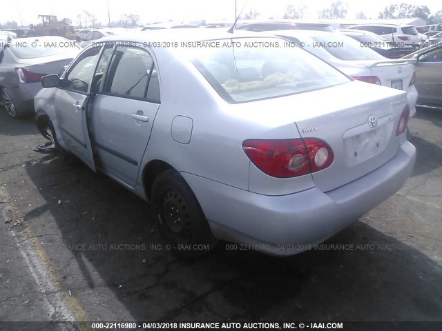 1NXBR32E58Z939783 - 2008 TOYOTA COROLLA CE/LE/S SILVER photo 3