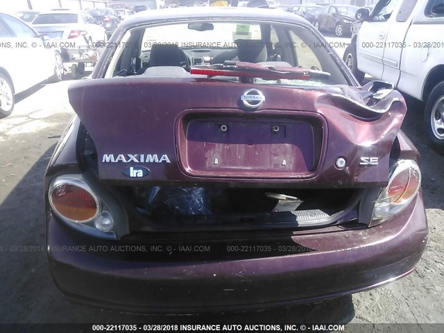 JN1DA31D63T507122 - 2003 NISSAN MAXIMA GLE/GXE/SE MAROON photo 6