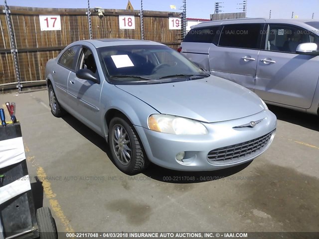 1C3EL56U31N724164 - 2001 CHRYSLER SEBRING LXI BLUE photo 1