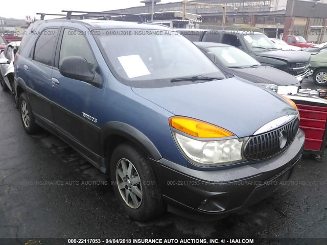 3G5DA03E62S521815 - 2002 BUICK RENDEZVOUS CX BLUE photo 1