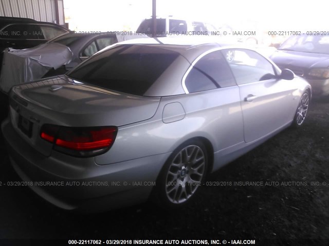 WBAWR33558P151960 - 2008 BMW 328 I SULEV SILVER photo 4