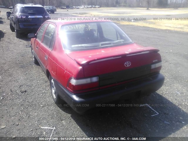 2T1BA02E4TC133384 - 1996 TOYOTA COROLLA RED photo 3