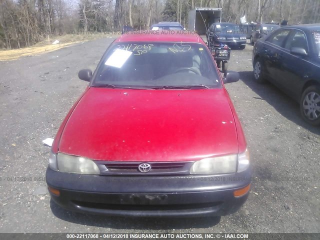 2T1BA02E4TC133384 - 1996 TOYOTA COROLLA RED photo 6