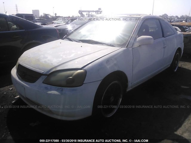 1HGEM22972L042251 - 2002 HONDA CIVIC EX თეთრი ფოტო 2