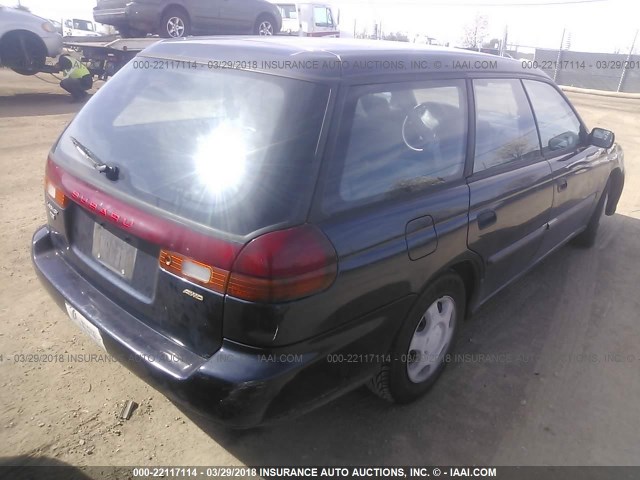 4S3BK4352W7310510 - 1998 SUBARU LEGACY L BLUE photo 4