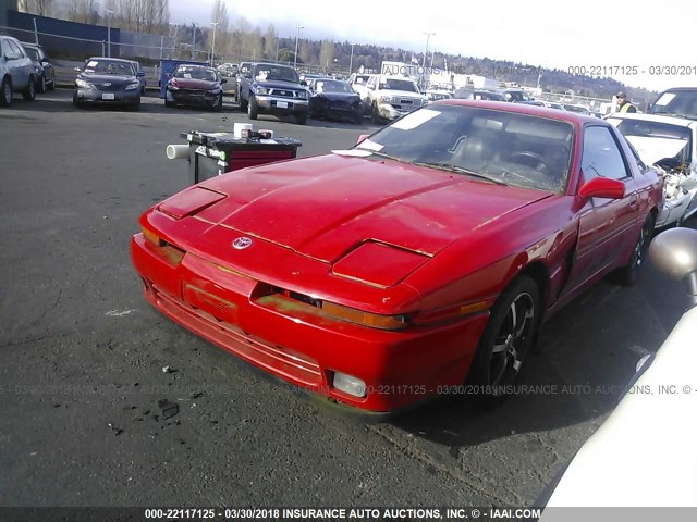 JT2MA70M3M0158602 - 1991 TOYOTA SUPRA RED photo 2