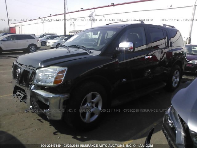 5N1AA08B46N730010 - 2006 NISSAN ARMADA SE/LE BLACK photo 2