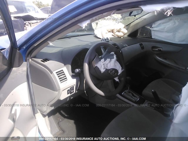 2T1BU4EE3AC520063 - 2010 TOYOTA COROLLA S/LE/XLE BLUE photo 5