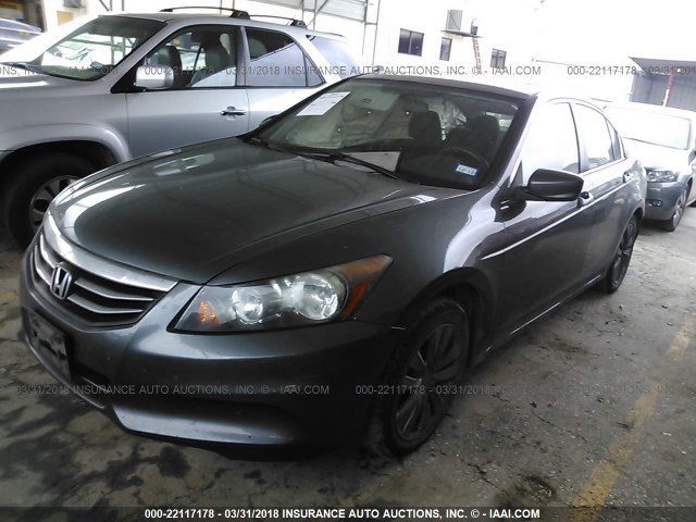 1HGCP2E71BA103758 - 2011 HONDA ACCORD EX GRAY photo 2