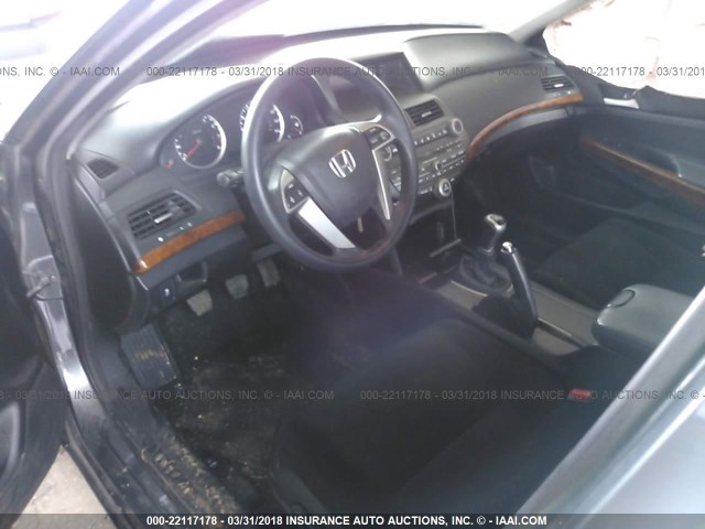 1HGCP2E71BA103758 - 2011 HONDA ACCORD EX GRAY photo 5