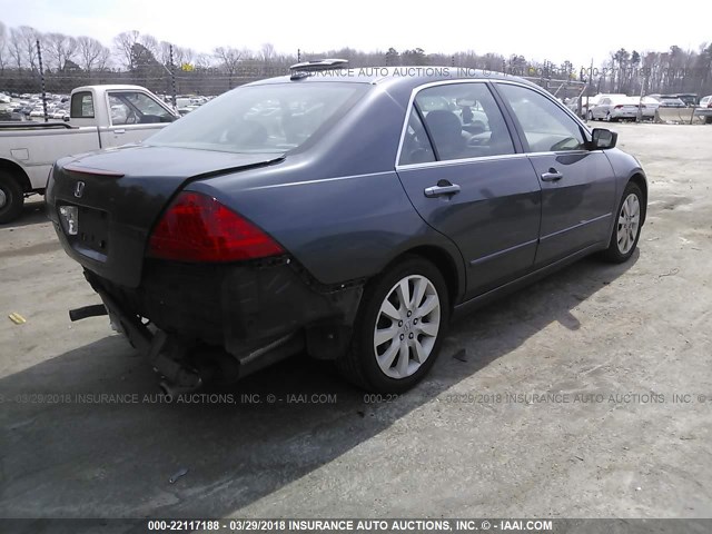 1HGCM665X6A039965 - 2006 HONDA ACCORD EX GRAY photo 4