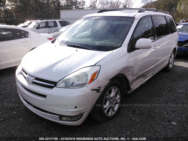 5TDZA22C94S177401 - 2004 TOYOTA SIENNA XLE/XLE LIMITED WHITE photo 2