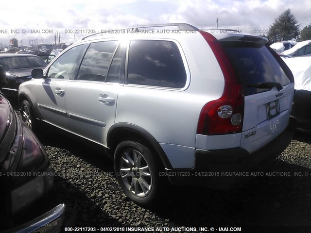 YV1CZ852351212169 - 2005 VOLVO XC90 V8 WHITE photo 3