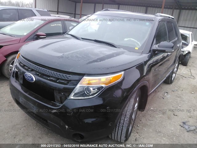 1FMHK8F8XCGA57175 - 2012 FORD EXPLORER LIMITED 黑色 照片 2