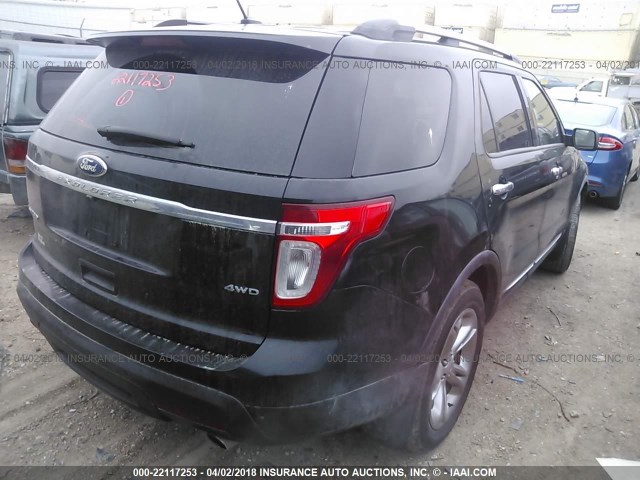 1FMHK8F8XCGA57175 - 2012 FORD EXPLORER LIMITED 黑色 照片 4