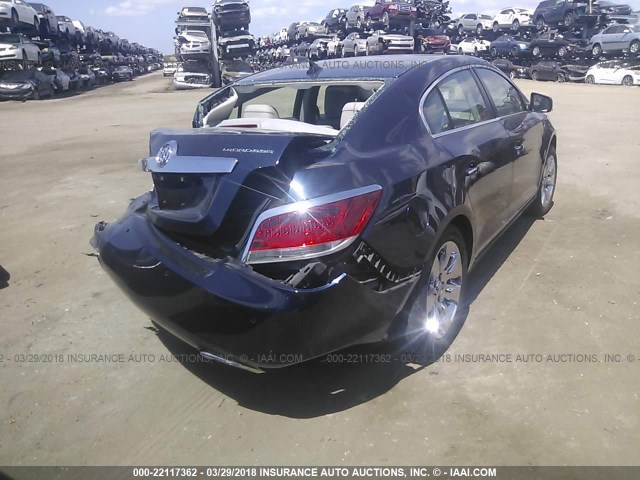 1G4GD5E33CF306464 - 2012 BUICK LACROSSE PREMIUM BLUE photo 4