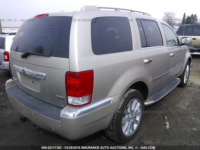 1A8HW582X8F125853 - 2008 CHRYSLER ASPEN LIMITED TAN photo 4
