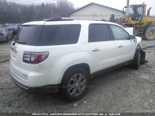 1GKKVRKD0FJ127112 - 2015 GMC ACADIA SLT-1 Biały zdjęcie 4