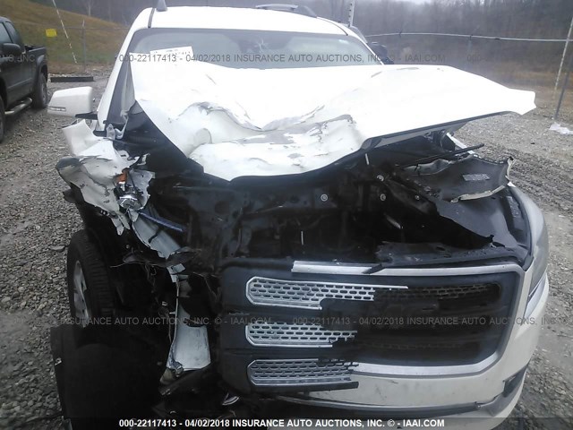1GKKVRKD0FJ127112 - 2015 GMC ACADIA SLT-1 Biały zdjęcie 6