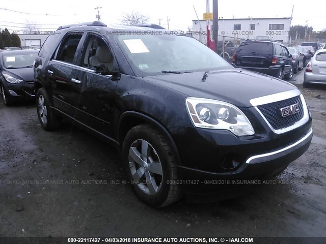 1GKKRRED9CJ346968 - 2012 GMC ACADIA SLT-1 BLACK photo 1