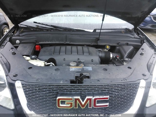 1GKKRRED9CJ346968 - 2012 GMC ACADIA SLT-1 Czarny zdjęcie 10