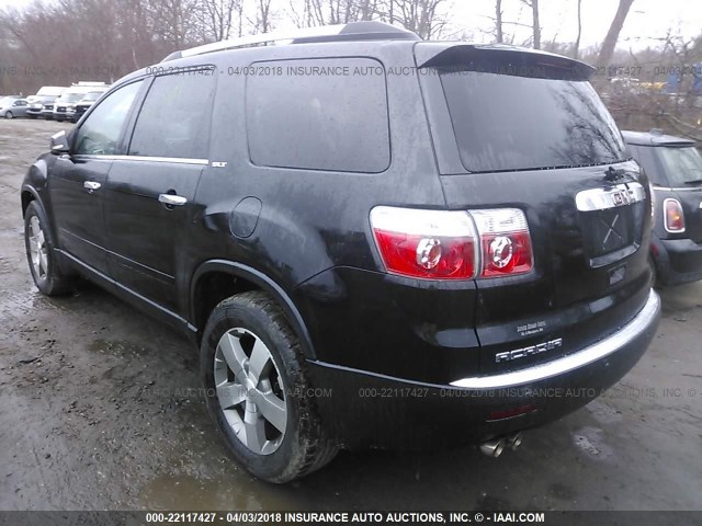 1GKKRRED9CJ346968 - 2012 GMC ACADIA SLT-1 Czarny zdjęcie 3