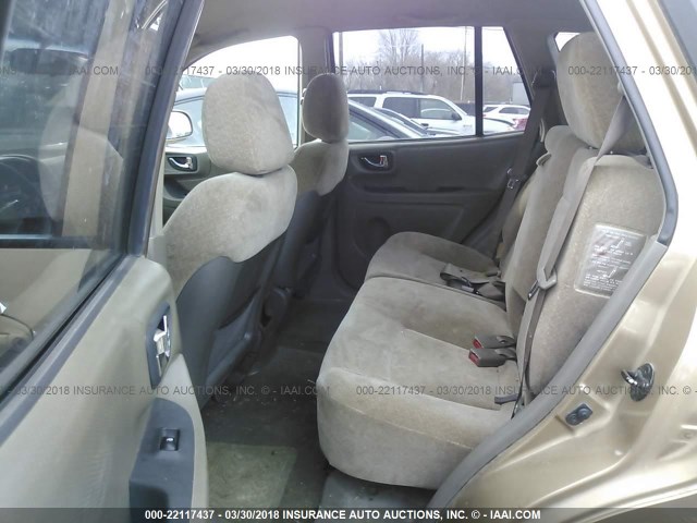 KM8SC73D13U431074 - 2003 HYUNDAI SANTA FE GLS/LX GOLD photo 8