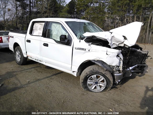 1FTEW1EF1FFB34609 - 2015 FORD F150 SUPERCREW WHITE photo 1
