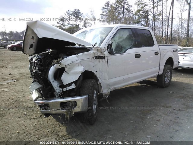 1FTEW1EF1FFB34609 - 2015 FORD F150 SUPERCREW WHITE photo 2