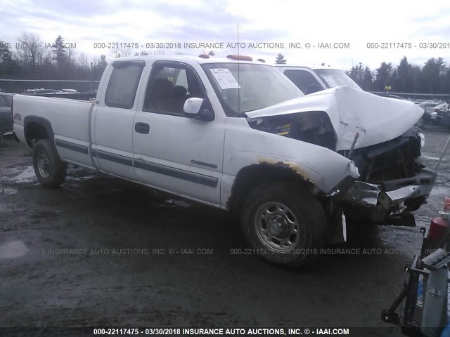 1GCHK29U52E264514 - 2002 CHEVROLET SILVERADO K2500 HEAVY DUTY WHITE photo 1