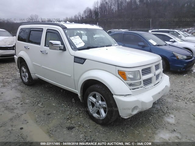 1D8GU58627W607261 - 2007 DODGE NITRO R/T WHITE photo 1