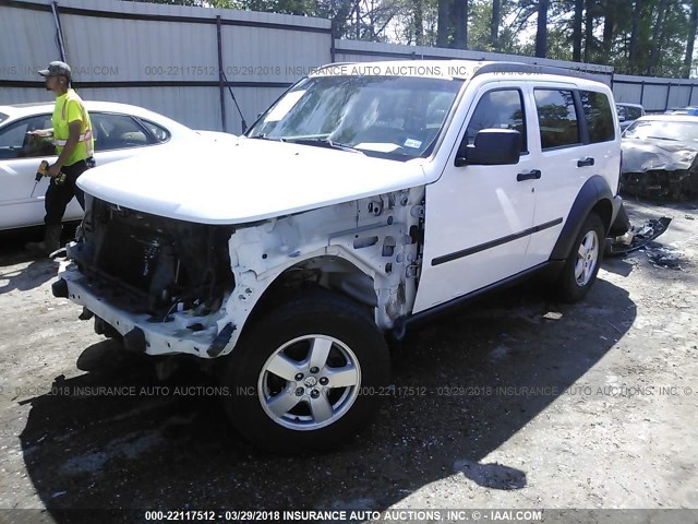 1D8GT28K47W564542 - 2007 DODGE NITRO SXT WHITE photo 2