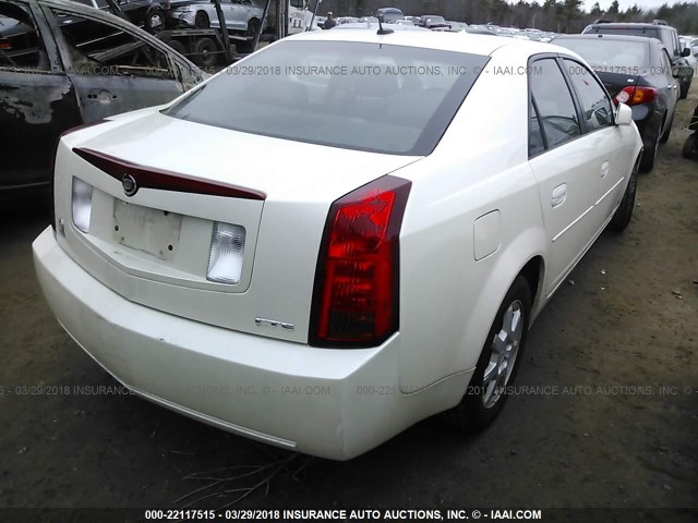 1G6DM57T170106621 - 2007 CADILLAC CTS WHITE photo 4