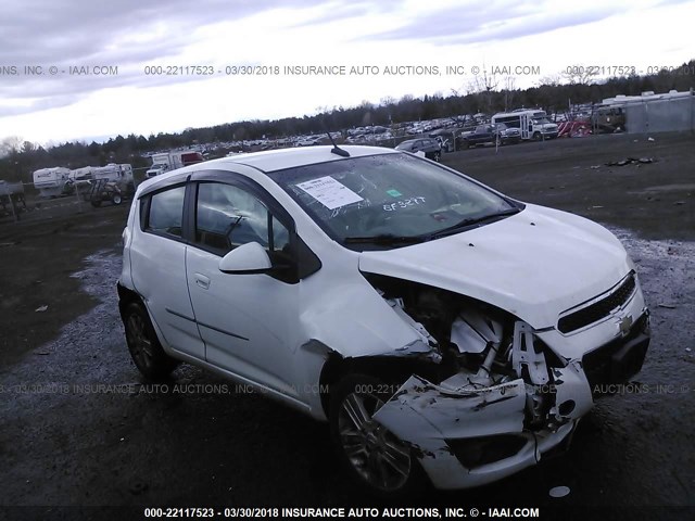 KL8CD6S99DC521487 - 2013 CHEVROLET SPARK 1LT WHITE photo 1